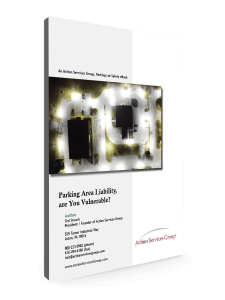 eBook Cover - Parking Area Liability, are You Vulnerable