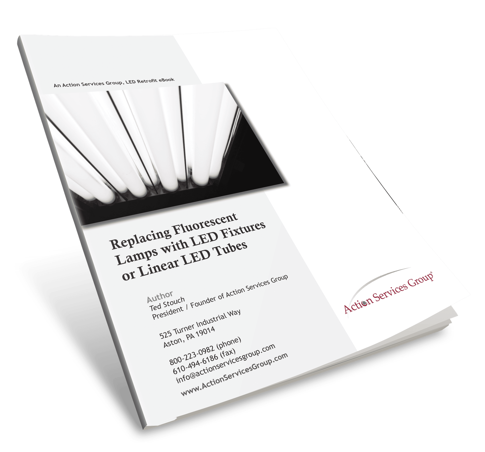 eBook Single Pull Slanted - Replacing Fluorescent Lamps with LED Fixtures or Linear LED Tubes